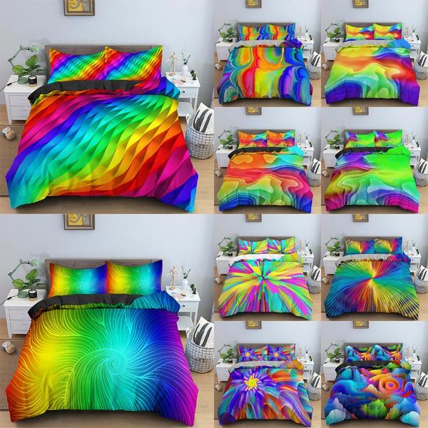 bedding sets rainbow pattern duvet cover 3d swirl quilt and pillowcase set full size kids bed accessories
bedding sets rainbow pattern duvet cover 3d swirl quilt and pillowcase set full size kids bed accessories