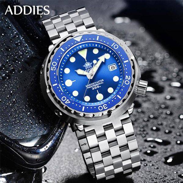addies 300m mens diver watch waterproof nh35 movement mechanical luxury sapphire crystal luminous automatic watches wristwatches, Slivery;brown
addies 300m mens diver watch waterproof nh35 movement mechanical luxury sapphire crystal luminous automatic watches wristwatches, Slivery;brown