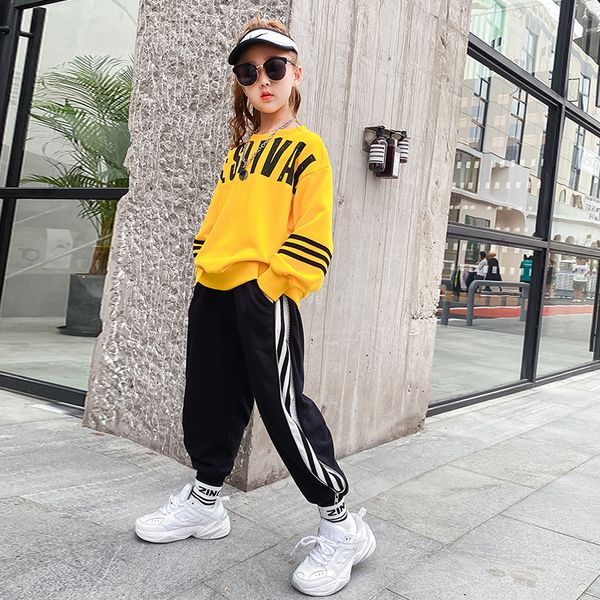 big girls clothes casual outfits 6 8 9 10 11 12 13 years teens girl sportswear suit letters pullovers yellow striped sweat pants, White
big girls clothes casual outfits 6 8 9 10 11 12 13 years teens girl sportswear suit letters pullovers yellow striped sweat pants, White