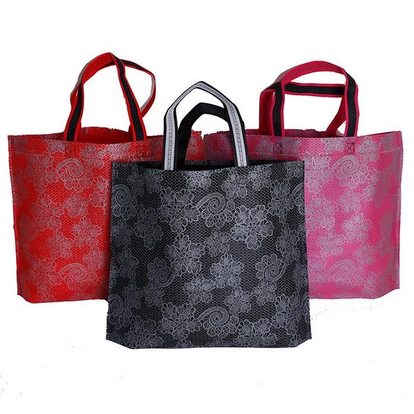 practical lace printed nonwoven shopping bag lady foldable thick handbag portable large capacity nylon storage tote bags
practical lace printed nonwoven shopping bag lady foldable thick handbag portable large capacity nylon storage tote bags