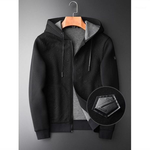 men's jackets texture geometric dark fabric 2021 spring fashion hooded jacket coat european and american simple top, Black;brown
men's jackets texture geometric dark fabric 2021 spring fashion hooded jacket coat european and american simple top, Black;brown