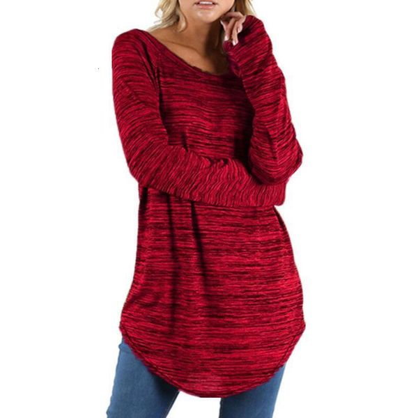 women's knits & tees ss autumn ladies long sleeved loose t shirt round neck mid length irregular size s-5xl ouii, White
women's knits & tees ss autumn ladies long sleeved loose t shirt round neck mid length irregular size s-5xl ouii, White