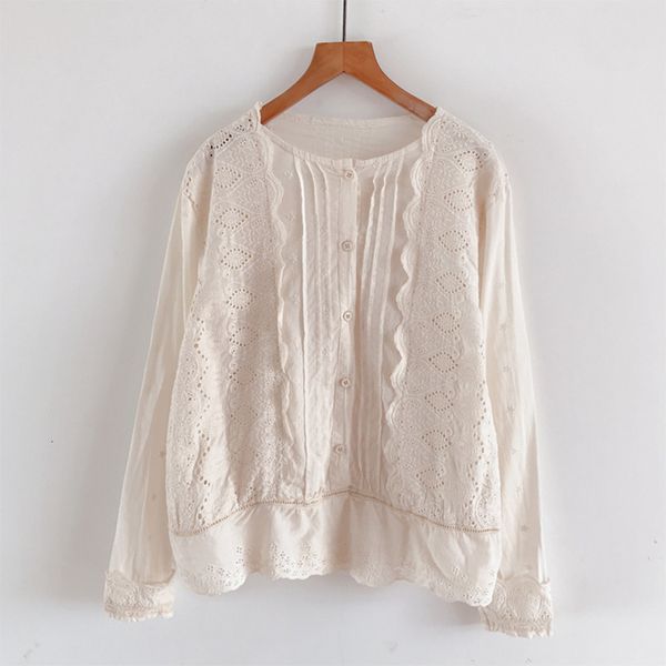 women's blouses & shirts lamtrip retro geometric hollow out ruffles single breasted long sleeve shirt blouse 2021 spring tiby, White
women's blouses & shirts lamtrip retro geometric hollow out ruffles single breasted long sleeve shirt blouse 2021 spring tiby, White