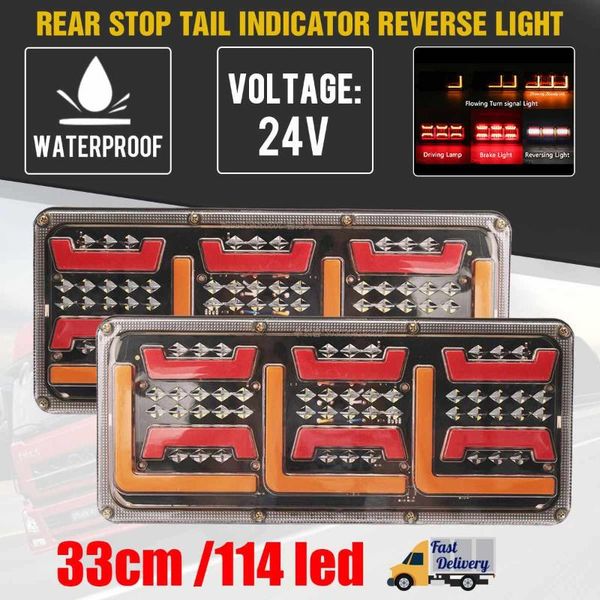 emergency lights 2pcs dynamic 24v led car trailer truck rear tail sbrake turn signal light indicator lamp caravans bus rv camper
emergency lights 2pcs dynamic 24v led car trailer truck rear tail sbrake turn signal light indicator lamp caravans bus rv camper