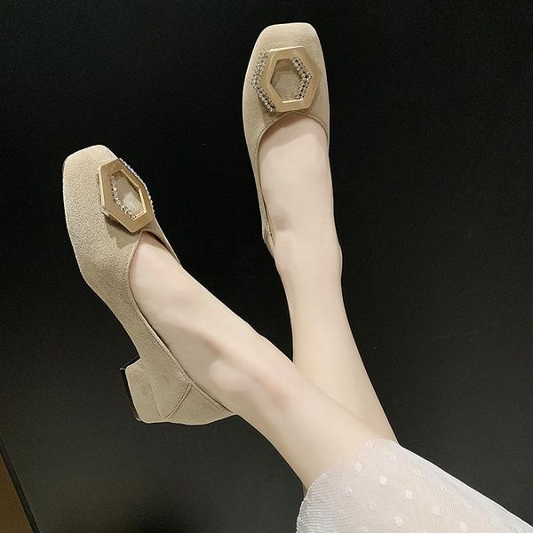 dress shoes 3 cm low heel women casual square pumps fashion metal toe ladies thick, Black
dress shoes 3 cm low heel women casual square pumps fashion metal toe ladies thick, Black