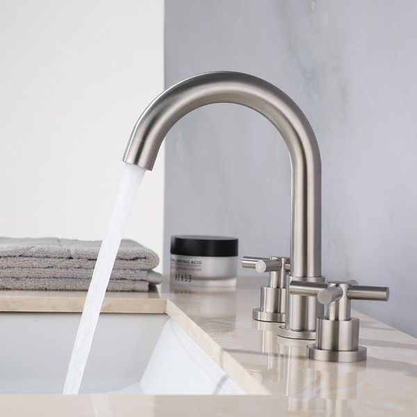 faucet bathroom washbasin sink tap solid 304 stainless steel dual handles bathtub mixer tap 3 holes basin faucet set lead
faucet bathroom washbasin sink tap solid 304 stainless steel dual handles bathtub mixer tap 3 holes basin faucet set lead