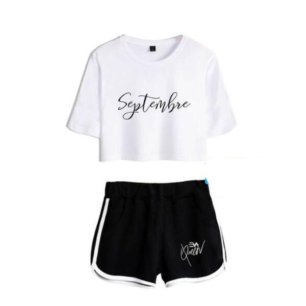 women's tracksuits harajuku fashion design eva queen two piece set women shorts+lovely t-shirt cute classic funny sport girl suits, Gray
women's tracksuits harajuku fashion design eva queen two piece set women shorts+lovely t-shirt cute classic funny sport girl suits, Gray