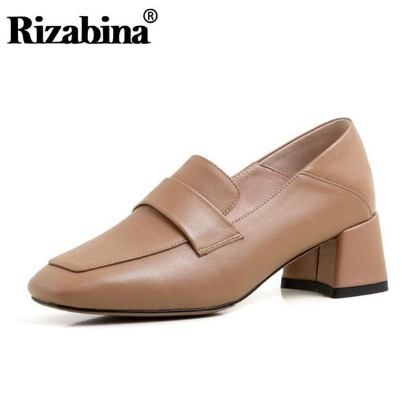dress shoes rizabina women pumps fashion square toe solid color modern genuine leather slip on lady footwear size 34-40, Black
dress shoes rizabina women pumps fashion square toe solid color modern genuine leather slip on lady footwear size 34-40, Black