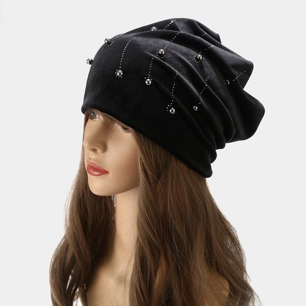 beanies autumn winter velvet caps women pearl skullcap beanie hat warm ladies outdoor fashion hip-hop cap for men
beanies autumn winter velvet caps women pearl skullcap beanie hat warm ladies outdoor fashion hip-hop cap for men