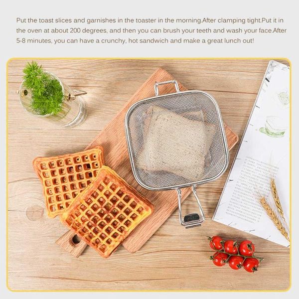sandwich grill stainless steel grilling net bread breakfast cooking bbq camping tool kitchen tools accessories baking moulds
sandwich grill stainless steel grilling net bread breakfast cooking bbq camping tool kitchen tools accessories baking moulds