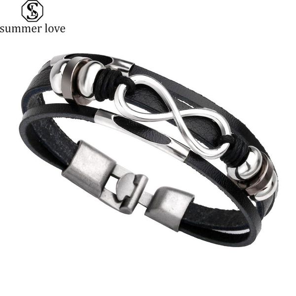 charm bracelets punk multi layer faux leather friendship handmade infinity bracelet men accessories fashion belt buckle jewelry, Golden;silver
charm bracelets punk multi layer faux leather friendship handmade infinity bracelet men accessories fashion belt buckle jewelry, Golden;silver