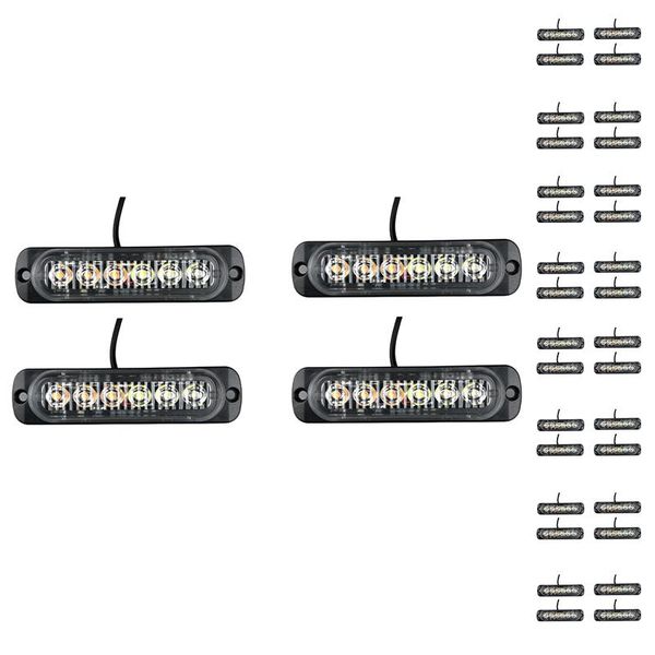 emergency lights 12-24v highlight single row 6led truck warning light motorcycle modified flashing strobe 4pcs
emergency lights 12-24v highlight single row 6led truck warning light motorcycle modified flashing strobe 4pcs