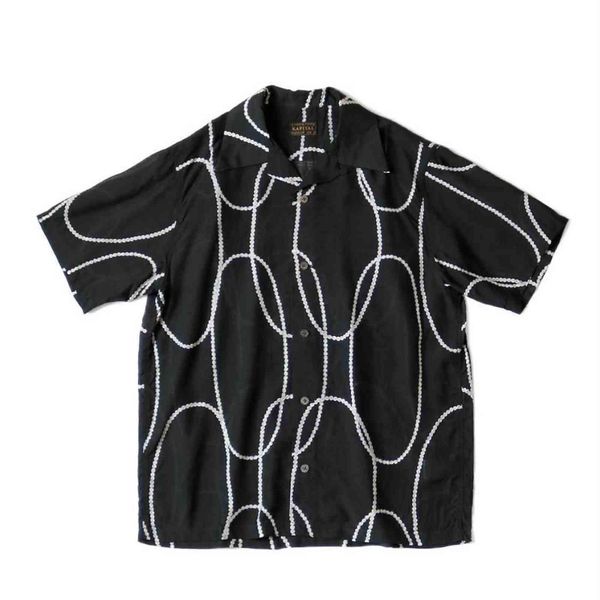 21ss kapital hirata hohiro trend stripe geometric print silk hawaiian short sleeve shirt sjuw, White;black
21ss kapital hirata hohiro trend stripe geometric print silk hawaiian short sleeve shirt sjuw, White;black