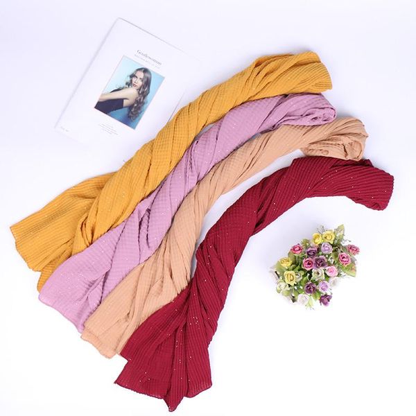 scarves muslim lattice shawl head wrap scarf hijab islamic ramadan prayer headwear jilbab middle east women crinkle plain long, Blue;gray 
scarves muslim lattice shawl head wrap scarf hijab islamic ramadan prayer headwear jilbab middle east women crinkle plain long, Blue;gray