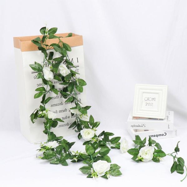 decorative flowers & wreaths silk artificial rose vine hanging garland for wall decoration rattan fake plants leaves romantic wedding home
decorative flowers & wreaths silk artificial rose vine hanging garland for wall decoration rattan fake plants leaves romantic wedding home