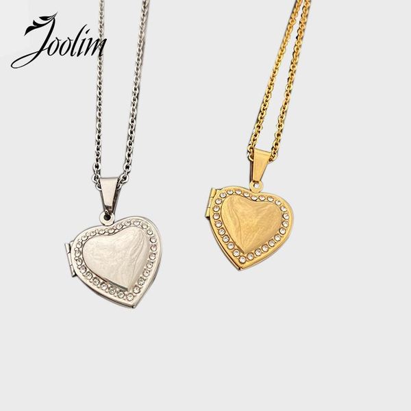 joolim crystal pave heart locket pendant necklace stainless steel trendy 2021 necklaces, Silver
joolim crystal pave heart locket pendant necklace stainless steel trendy 2021 necklaces, Silver