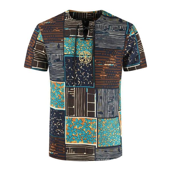 men's t-shirts 2021 summer casual printed linen standing collar single breasted slim style short sleeve, White;black
men's t-shirts 2021 summer casual printed linen standing collar single breasted slim style short sleeve, White;black