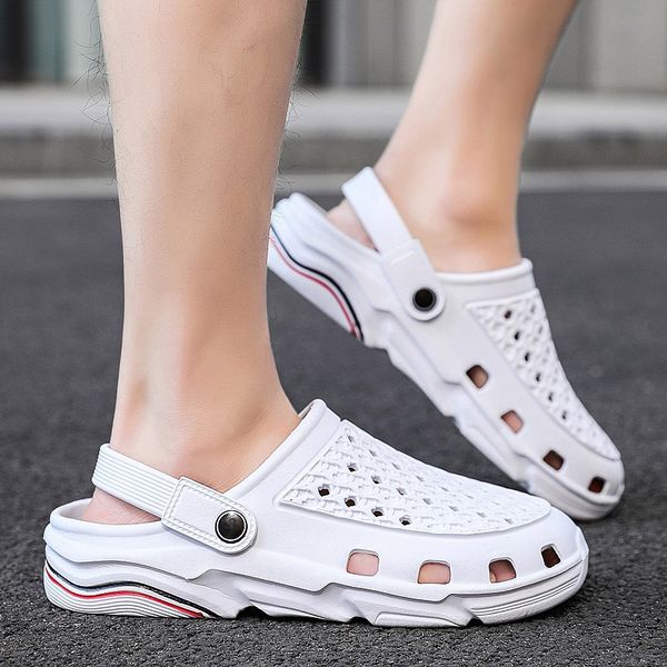 fashion men women sport trainer size hole sandals shoes trend casual summer 2021 beach dual-use outdoor men's baotou sandal and slipper, Black
fashion men women sport trainer size hole sandals shoes trend casual summer 2021 beach dual-use outdoor men's baotou sandal and slipper, Black