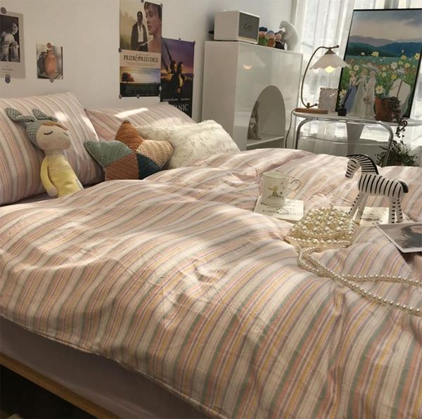 bedding sets colorful geometric stripes set,fashion simple cotton twin full king home textile bed sheet pillow case duvet cover
bedding sets colorful geometric stripes set,fashion simple cotton twin full king home textile bed sheet pillow case duvet cover