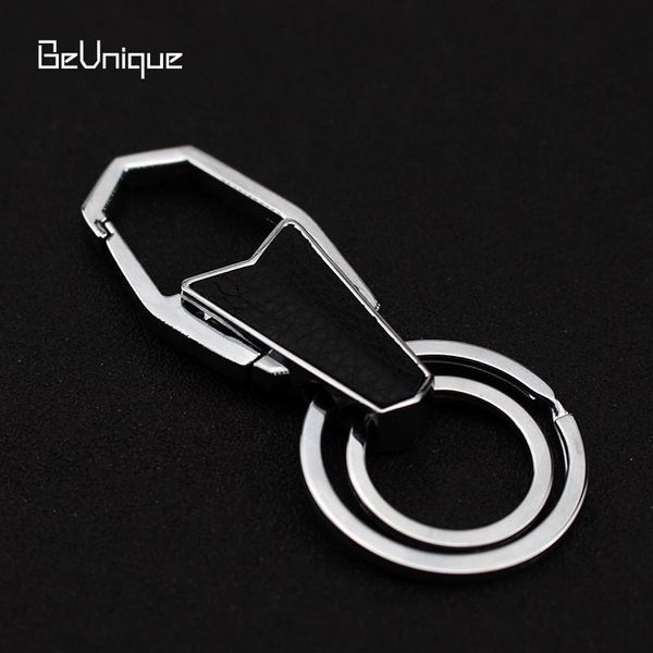 keychains double rings men's business mode keychain car key holder female stainless steel&leather keyrings gift print logo, Silver
keychains double rings men's business mode keychain car key holder female stainless steel&leather keyrings gift print logo, Silver