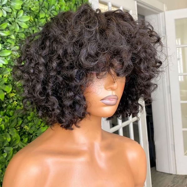 loose curly human hair scalp base wigs with bang full machine made 180% density for women, Black
loose curly human hair scalp base wigs with bang full machine made 180% density for women, Black