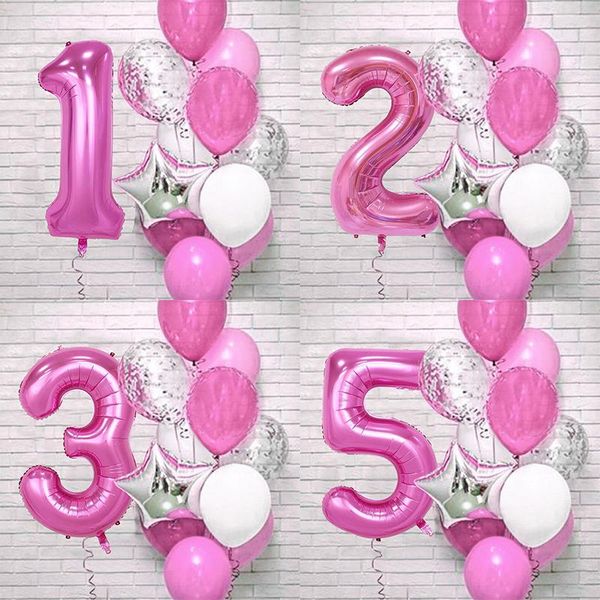 12pcs pink 32inch number foil balloons sets girl 1st happy birthday decor latex confetti balloon kids baby party supplies globos decoration
12pcs pink 32inch number foil balloons sets girl 1st happy birthday decor latex confetti balloon kids baby party supplies globos decoration