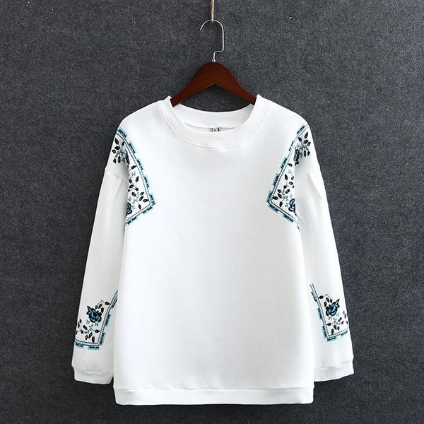 women's hoodies & sweatshirts plus size women autumn winter floral embroidered vintage casual pullovers thin wool outerwear, Black
women's hoodies & sweatshirts plus size women autumn winter floral embroidered vintage casual pullovers thin wool outerwear, Black