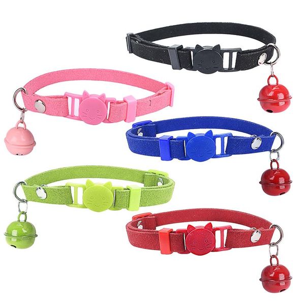 cat collars & leads 5 pieces/lot soft korean velet collier chat head buckle collar pet small dog safety bell
cat collars & leads 5 pieces/lot soft korean velet collier chat head buckle collar pet small dog safety bell