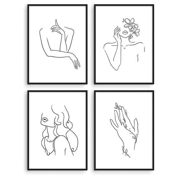 paintings 12x16 inch minimalist line art prints set of 4 wall painting minimal drawing poster unframed
paintings 12x16 inch minimalist line art prints set of 4 wall painting minimal drawing poster unframed