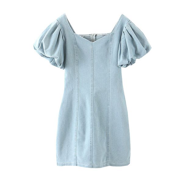 casual dresses women denim party evening es vintage frence style v-neck+square neck sleeve short summer bodycon mini j4jl, Black;gray
casual dresses women denim party evening es vintage frence style v-neck+square neck sleeve short summer bodycon mini j4jl, Black;gray