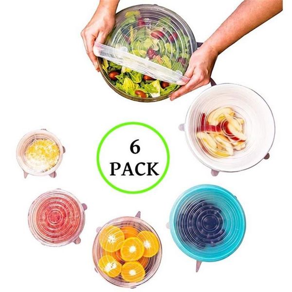 food savers & storage containers 6pcs/set silicone fresh cover stretchable universal lids household kitchen fruit cling film anti-skid leak
food savers & storage containers 6pcs/set silicone fresh cover stretchable universal lids household kitchen fruit cling film anti-skid leak