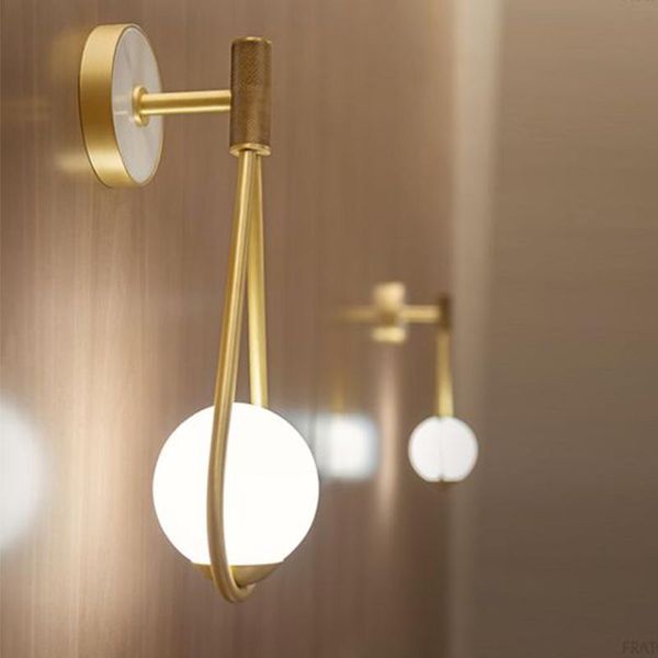 wall lamp modern luxury gold with glass ball bedroom bedside light aisle stairs sconce
wall lamp modern luxury gold with glass ball bedroom bedside light aisle stairs sconce