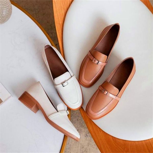 dress shoes comfortable round toe ladies thick heels white brown metal buckle decorative high spring and autumn single, Black
dress shoes comfortable round toe ladies thick heels white brown metal buckle decorative high spring and autumn single, Black