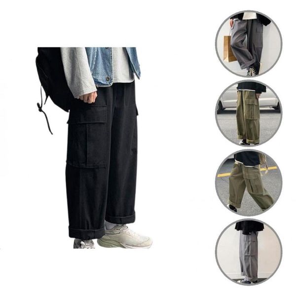 men's pants 3 colors stylish multi pockets young male trousers with men soft touching for dating, Black
men's pants 3 colors stylish multi pockets young male trousers with men soft touching for dating, Black