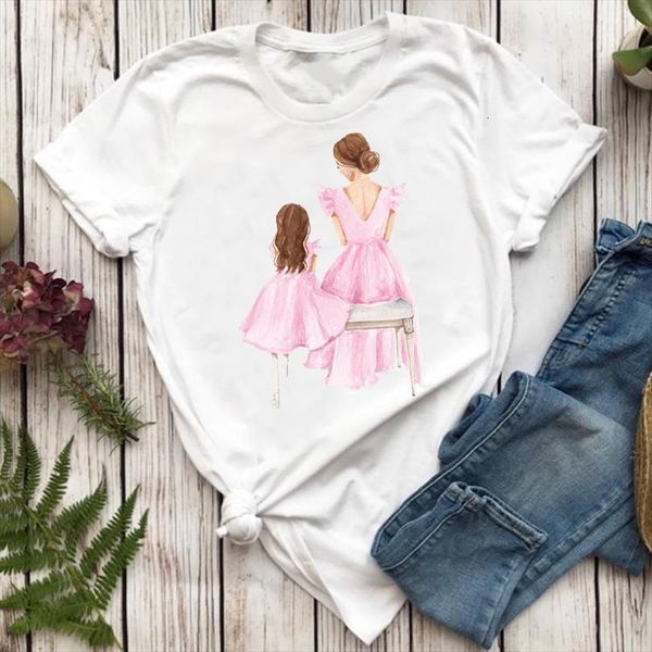 and women watercolor mom mother men daughter girl mama cartoon ladies print graphic lady female tee, White;black
and women watercolor mom mother men daughter girl mama cartoon ladies print graphic lady female tee, White;black
