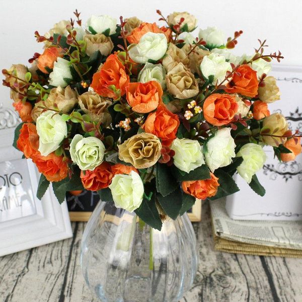 21 heads artificial silk small flowers rose bunch wedding home outdoor decor wedding table home decoration office decor
21 heads artificial silk small flowers rose bunch wedding home outdoor decor wedding table home decoration office decor