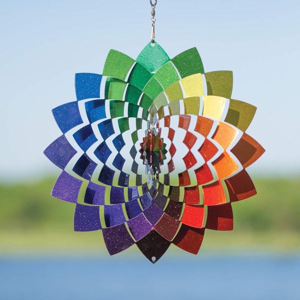 decorative objects & figurines stainless steel wind spinner 3d silent rotating chime indoor window hanging ornament crafts outdoor garden de
decorative objects & figurines stainless steel wind spinner 3d silent rotating chime indoor window hanging ornament crafts outdoor garden de