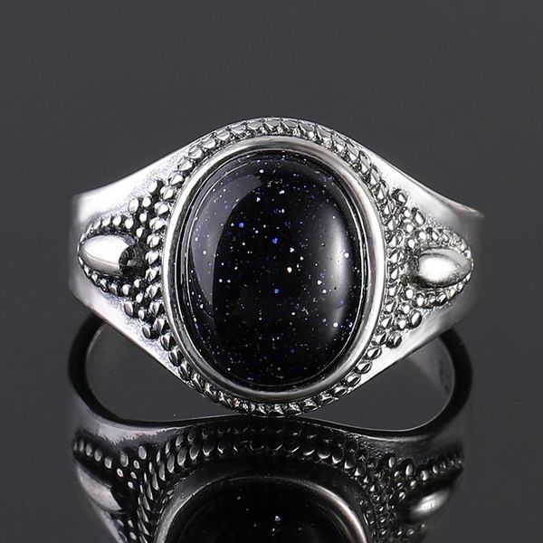 cluster rings s925 sterling silver ring 8x10mm blue sandstone stone personalized for women wedding jewelry gift fine punk style, Golden;silver
cluster rings s925 sterling silver ring 8x10mm blue sandstone stone personalized for women wedding jewelry gift fine punk style, Golden;silver