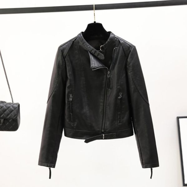 2021 spring and autumn new motorcycle pu cloth women's simple short korean slim fit stand collar leather et small coat, Black;brown
2021 spring and autumn new motorcycle pu cloth women's simple short korean slim fit stand collar leather et small coat, Black;brown