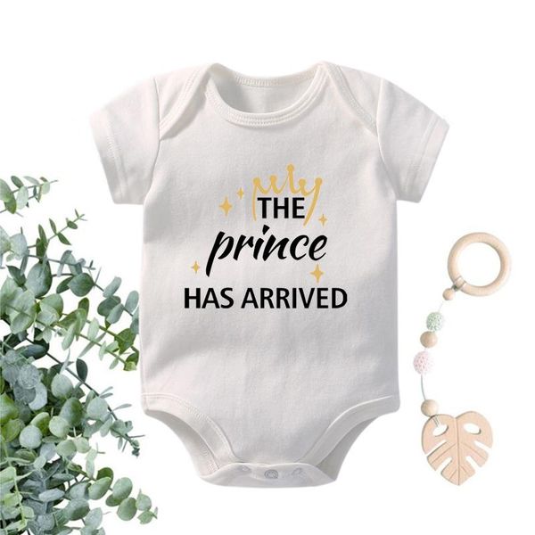 rompers the prince has arrived born baby bodysuits cotton summer boys outfits toddler shower gifts, Blue
rompers the prince has arrived born baby bodysuits cotton summer boys outfits toddler shower gifts, Blue