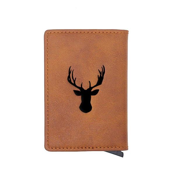 card holders vintage classic luxury elk head engrave holder wallets men rfid trifold leather slim mini small money bag male purses, Brown;gray
card holders vintage classic luxury elk head engrave holder wallets men rfid trifold leather slim mini small money bag male purses, Brown;gray