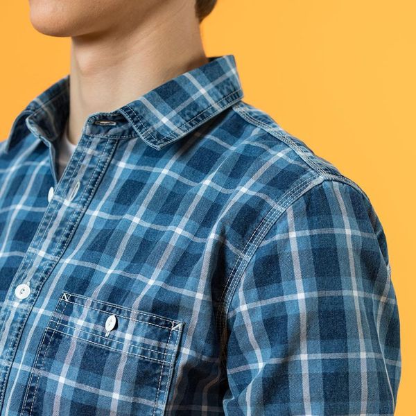 spring indigo plaid shirts men 100% cotton check plus size shirt brand clothing sj130679 hth7, White
spring indigo plaid shirts men 100% cotton check plus size shirt brand clothing sj130679 hth7, White