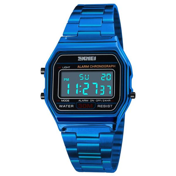 digital women men watches stainless steel life waterproof 12/24 hour clock chrono alarm male electronic reloj hombre wristwatches, Slivery;brown
digital women men watches stainless steel life waterproof 12/24 hour clock chrono alarm male electronic reloj hombre wristwatches, Slivery;brown