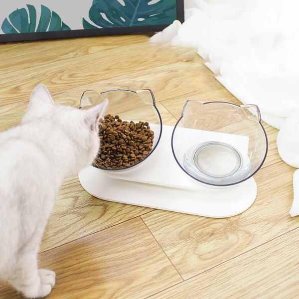 transparent double cat and water bowl holder oblique mouth protection spine pet supplies home decoration bowls & feeders
transparent double cat and water bowl holder oblique mouth protection spine pet supplies home decoration bowls & feeders