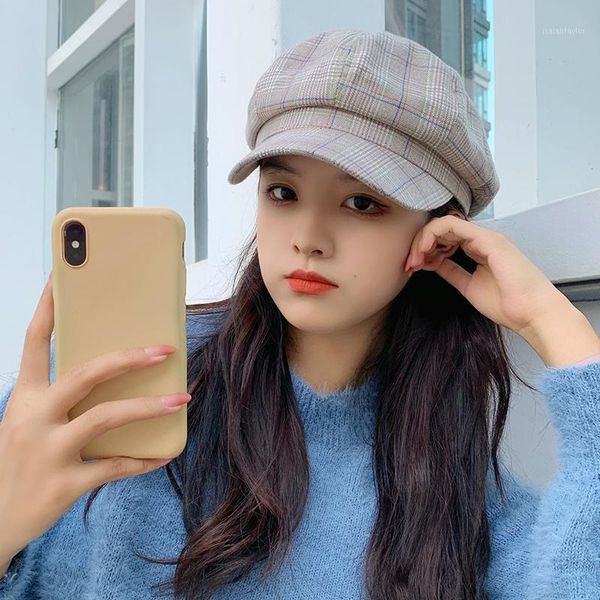 japanese foreign gas lattice berei hat female autumn winter lovely painter octagonal korean edition tide women berets, Blue;gray
japanese foreign gas lattice berei hat female autumn winter lovely painter octagonal korean edition tide women berets, Blue;gray