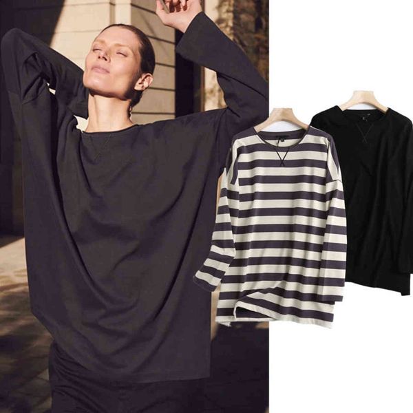 withered 2021 ss england street vinatge striped o-neck cotton boyfriend oversize loose hoodies women sweatshirt pullovers, Black
withered 2021 ss england street vinatge striped o-neck cotton boyfriend oversize loose hoodies women sweatshirt pullovers, Black