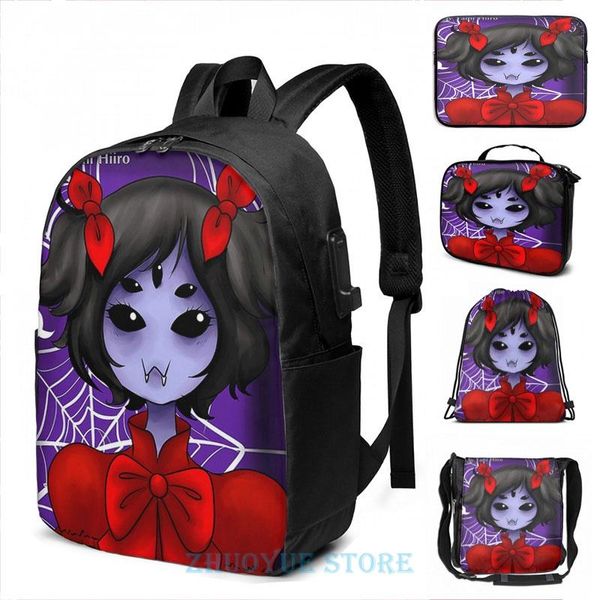 backpack funny graphic print undertale - muffet usb charge men school bags women bag travel laptop
backpack funny graphic print undertale - muffet usb charge men school bags women bag travel laptop