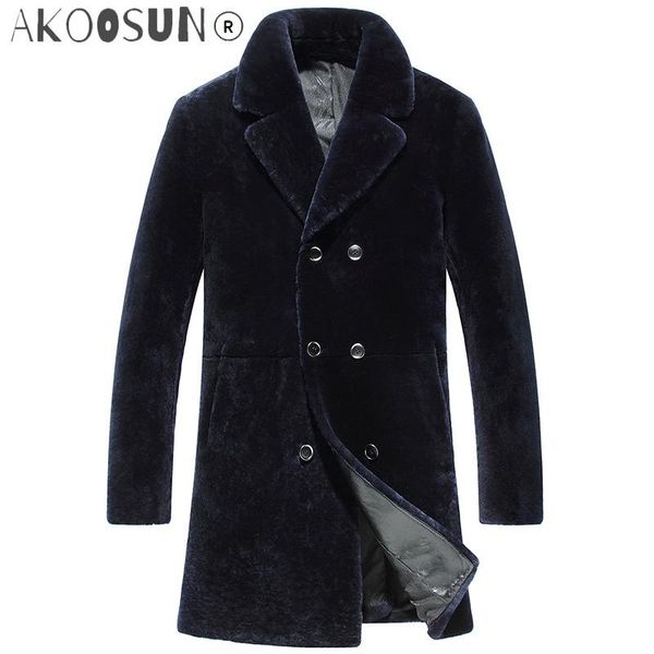men's leather & faux akoosun winter jacket real fur coat men shearling wool luxury jackets male long coats natural erkek mont kj797, Black
men's leather & faux akoosun winter jacket real fur coat men shearling wool luxury jackets male long coats natural erkek mont kj797, Black