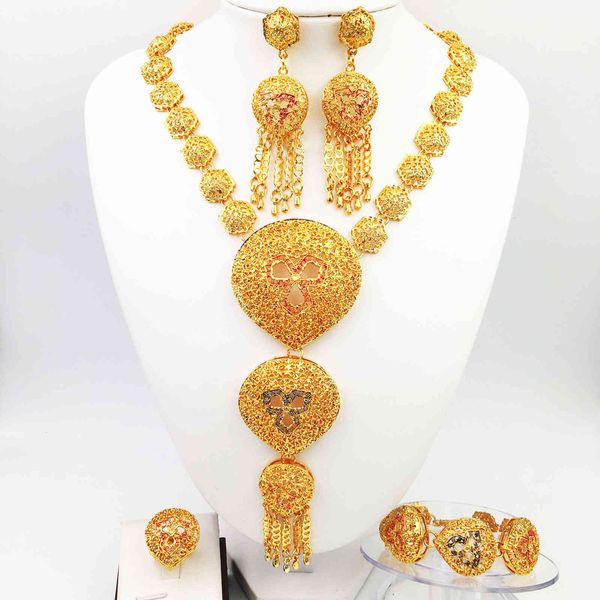 jewelry sets style african beads wedding set dubai gold-color nigeria classic zircon necklace women bangle earring ring, Black
jewelry sets style african beads wedding set dubai gold-color nigeria classic zircon necklace women bangle earring ring, Black