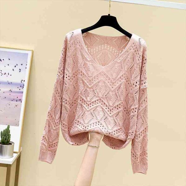 hollow out female han women sweaters edition loose render blouse long sleeved v neck thin spring fashion, White;black
hollow out female han women sweaters edition loose render blouse long sleeved v neck thin spring fashion, White;black